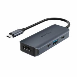 HYPER HD4001GL hub di interfaccia USB 3.2 Gen 1 [3.1 Gen 1] Type-C 10000 Mbit/s Blu, Grigio 
