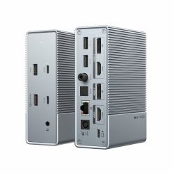 HYPER HDG215-EU replicatore di porte e docking station per laptop Cablato USB 3.2 Gen 1 [3.1 Gen 1] Type-C Argento 
