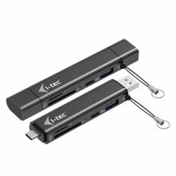 i-tec USB-C/USB-A Dongle SD, TF and 2x USB [1x USB-A, 1x USB-C] 
