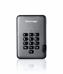 iStorage diskAshur PRO2 disco rigido esterno 4 TB USB tipo A 3.2 Gen 1 [3.1 Gen 1] Nero 