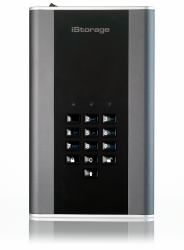 iStorage diskAshur DT2 256-bit 22TB-Classified - Graphite disco rigido esterno USB tipo A 3.2 Gen 1 [3.1 Gen 1] Nero 