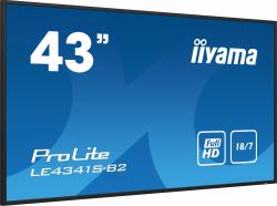 iiyama PROLITE LE4341S-B2 Pannello piatto per segnaletica digitale 108 cm [42.5"] LCD 350 cd/m² Full HD Nero 18/7 