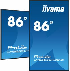 iiyama LH8665UHSB-B1 visualizzatore di messaggi Design chiosco 2,18 m [86"] LED Wi-Fi 800 cd/m² 4K Ultra HD Nero Processore integrato Android 11 24/7 