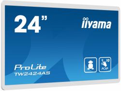 iiyama TW2424AS-W1 visualizzatore di messaggi Pannello piatto per segnaletica digitale 60,5 cm [23.8"] Wi-Fi 250 cd/m² 4K Ultra HD Nero Touch screen Processore integrato Android 24/7 