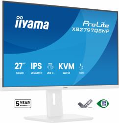 iiyama ProLite XB2797QSNP-W1 27" IPS LCD Monitor PC 68,6 cm [27"] 2560 x 1440 Pixel Quad HD Bianco 