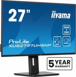 iiyama ProLite XUB2797UHSNP-B1 Monitor PC 68,6 cm [27"] 3840 x 2160 Pixel 4K Ultra HD LED Nero 