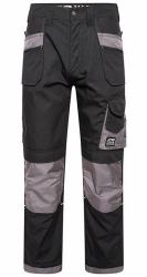 JCB Trade Plus Black/Grey Rip Stop Trouser 30