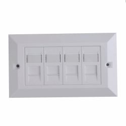 Lanview LVN126188UK-4 cassetta di scarico RJ-45 Bianco 