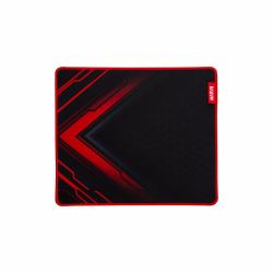 Marvo G49 Gaming Mouse Pad, Large 450x400x3mm, Soft Microfiber Surface for speed and control with Non-Slip Rubber Base and Stitched Edges, Black and Red Tappetino per mouse per gioco da computer Nero, Rosso 