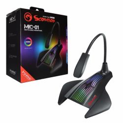 Marvo MIC-01 microfono Nero Microfono per PC 