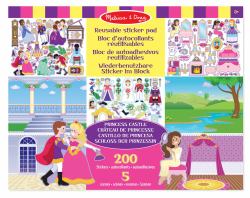 Melissa & Doug Reusable Sticker Pad - Princess Castle adesivo per bambino 