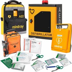 Mindray C1A AED Bundle with HypaGuard Indoor Cabinet