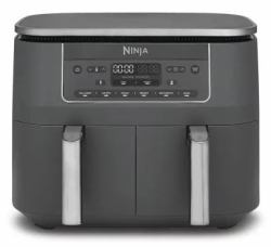 Ninja DZ300EU friggitrice Doppia 7,6 L Indipendente 2470 W Friggitrice ad aria calda Grigio 