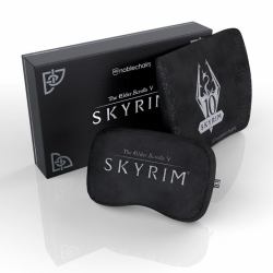 noblechairs Skyrim Cuscino per il collo/cuscino lombare Nero 2 pz 