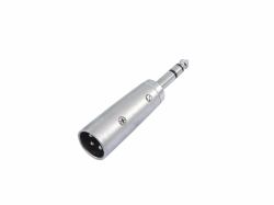 Omnitronic 30226455 adattatore per inversione del genere dei cavi 3-pin XLR 6.3 mm Argento 
