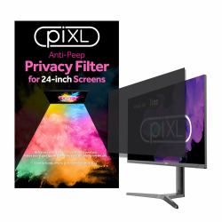 piXL 27-Inch Monitor Anti-Peep Privacy Screen Filter Anti-Glare Anti-Static 61 cm [24"] Filtro per la privacy senza bordi per display 