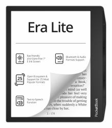 pocket uk PocketBook Era Lite lettore e-book Touch screen 16 GB Wi-Fi Nero 