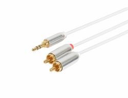 Prokord AUDIO-0019 cavo audio 5 m 3.5mm 2 x RCA Bianco 