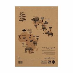 RHINO SRFC-4 blocco per lavagne e accessori 580 x 810 mm Marrone 