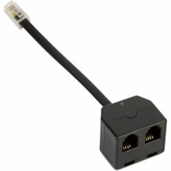 Jabra 1600-289 splitter telefono Nero (DOUBLE JACK/PARALLEL Y CABLE - .)