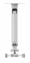 Vision TM-TELE supporto per proiettore Soffitto Bianco (Vision Techmount TM-TELE - Mounting kit [ceiling mount, telescoping rod] - for projector - satin white - ceiling mountable)