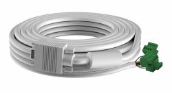 Vision TC2 3MVGA cavo VGA 3 m VGA [D-Sub] Terminale Bianco (3 m Modular AV faceplate cable - pre-terminated Techconnect VGA cable - Ferrite core - phoenix [m] to VGA [m] - 28 awg - outer diameter 8...