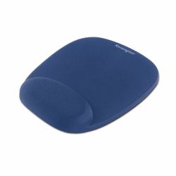 Kensington Foam Mousepad with Integral Wrist Rest Blue (Kensington 64271 Foam Mousepad with Wrist Rest Blue)