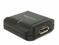 DeLOCK 11464 cable gender changer Displayport 20 pin, DC 5V Displayport 20 pin Black (Delock Delock Displayport 1.2 Repeater)
