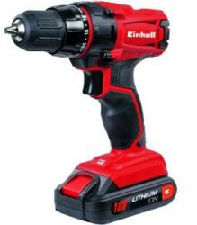 Einhell TC-CD 18-2 Li Trapano con impugnatura a pistola Nero, Rosso Ioni di Litio 1,5 Ah 1,37 kg (Einhell TC-CD 18-2 Li NÃ¸glefri 1,37 kg)