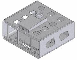 Unicol PGM custodia per proiettore Nero (GUARDBOX ANTI-THEFT ENCLOSURE - 49W X 18H X 42D)