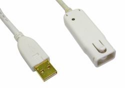 Cables Direct Cable Repeater cavo USB USB 2.0 12 m USB A 0,48 Gbit/s Bianco (12m USB 2.0 Active Extension Cable)