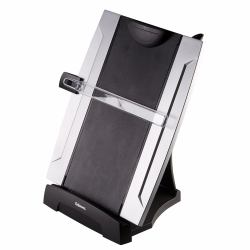 Fellowes 8033201 porta documenti Plastica Nero, Argento (Fellowes 8033201 Office Suites Desktop Copy Holder)