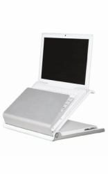 Humanscale L6 laptop stand Laptop & tablet stand Silver, White (Humanscale L6 Laptop Holder Assembly)