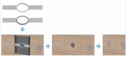 Vivolink VLSPMTC-MOUNT supporto da parete per casse acustiche Soffitto Metallo Argento (VLSPMTC metal enforcement for - soft ceiling plate mount . - Warranty: 12M)