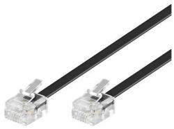 Microconnect MPK182 telephone cable 2 m Black (ModularCable RJ11 6P/4C 2m - Black - 1-4, 2-3, 3-2, 4-1, Gold Plating, 26AWG 7/0, 16BS-copper - Warranty: 300M)