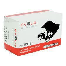 Evolis R3011 printer ribbon 200 pages (Colour ribbon [YMCKO] - for up to 200 cards - fits for: Pebble4, Dualys3, Securion)
