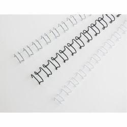 GBC Spirali metalliche MultiBind bianche 14 mm [100] (GBC IB165481 14mm White Wire Binders)