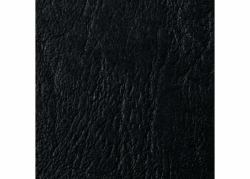 GBC Copertine rilegatura LeatherGrain A5 250 gsm nere [100] (GBC 4400017 Black Leathergrain Binding Covers)