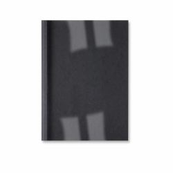 GBC Copertine rilegatura termica LeatherGrain 3 mm nere [100] (GBC IB451614 Black Leathergrain Thermal Binding Covers)