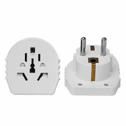 Microconnect PETRAVEL15 adattatore per presa di corrente Universale Bianco (Universal adapter - World travel adapter to Eu. - Warranty: 300M)