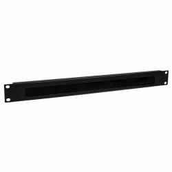 StarTech.com 1U High-density Brush Strip Cable Management Panel, Sturdy Steel Horizontal Data Centre Cable Organizer (CABLE MANAGEMENT BRUSH PANEL - 1U HORIZONTAL SERVER RACK PANEL)