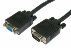 Cables Direct SVGA Extension, 1m VGA cable VGA [D-Sub] Black (CDL 1m SVGA Extension Cable -Black)