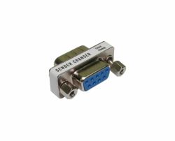 Cables Direct AD-555 adattatore per inversione del genere dei cavi D9 Acciaio inox (CDL D9 [M] to D9 [F] Port Saver)