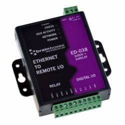 Brainboxes ED-038 modulo I/O digitale e analogico (Brainboxes Ethernet to 3 Relay ED-038)