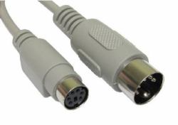 Cables Direct AD-303 cavo per tastiera/mouse Beige 0,15 m (CDL 15CM PS/2 F - 5 PIN M GREY)