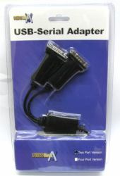 Cables Direct USB2-SERIALDUAL serial cable Black USB Type-A DB-9 (CDL USB to Dual Serial Adapter)