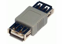 Cables Direct USB2-957 adattatore per inversione del genere dei cavi USB 2.0 Grigio (CDL USB 2.0 A [F] to A [F] Coupler)
