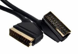 Cables Direct 2SSP-10 Cavo SCART 10 m SCART [21-pin] Nero (CDL 10m High Quality SCART Cable)
