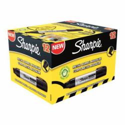 Sharpie Magnum marcatore permanente Nero 12 pz (Sharpie S0949850 Metal Barrel Magnum large Chisel Black Pack of 12)