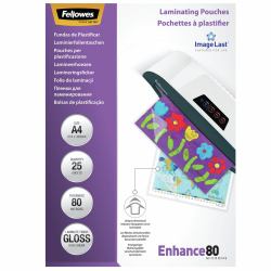Fellowes 5396205 pellicola per plastificatrice 25 pz (Il Laminating Pouch 80mic A4 25pk)